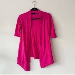 Express cardigan, 100% cotton, short sleeves, pink, size XS